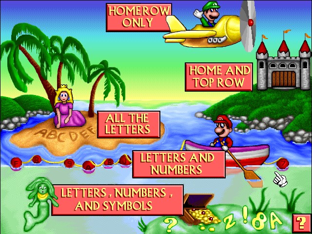 Mario Teaches Typing (DOS) Game Download