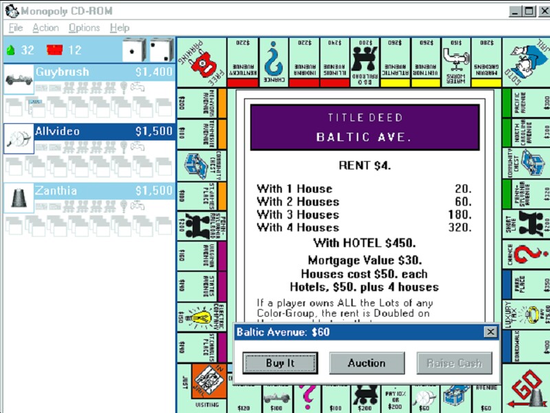 Monopoly Junior PC, Full Version Game *Disc Only* by Hasbro Windows 95