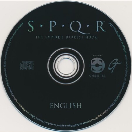 SPQR The Empire/'s Darkest Hour PC Computer Game CD Big Box Vintage 1996 Rare